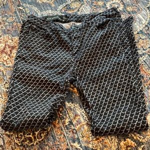 Armani Exchange Cropped Skinny Blue/White Patterned Jeans